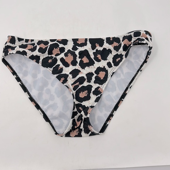 Nagoo Tan Black Leopard Bikini Swim Bottoms Size Small - Picture 1 of 10
